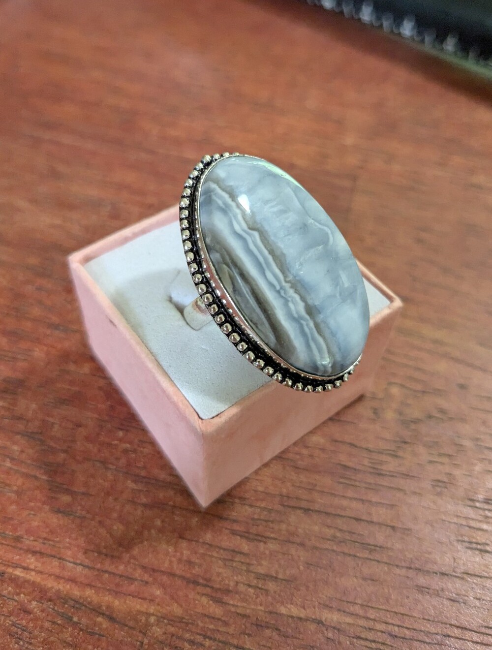 Handcrafted Oversized Owyhee Opal Oval Bohemian Ring (9)